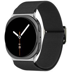 imoshion Bracelet en nylon élastique Samsung Galaxy Watch 9 (40/44mm) / Watch 8 (40/44mm) / Classic (46mm) - Noir