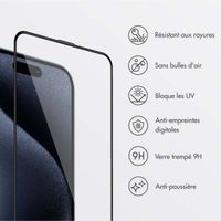 Accezz Protecteur d'écran en verre trempé + Applicateur Apple iPhone 15 Pro Max
