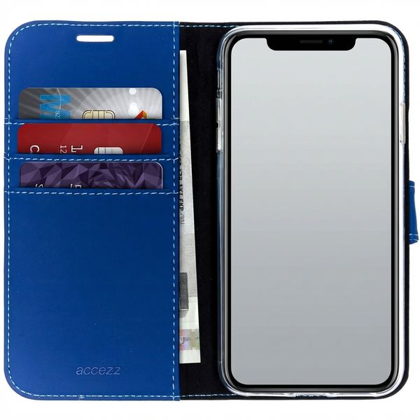 Accezz Étui de télephone Wallet Apple iPhone Xs Max - Bleu