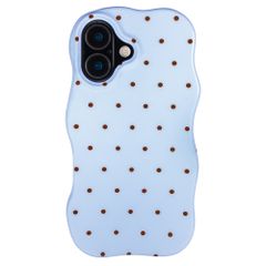 Selencia Coque arrière Vivid Wavy avec MagSafe Apple iPhone 16 - Happy Dots Digital Sky