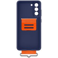 Samsung Original Coque en silicone Ring Samsung Galaxy S21 FE - Bleu foncé