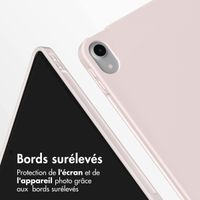 Accezz Coque tablette portefeuille Smart Silicone Apple iPad Air 11 pouces (2026) M4 / (2025) M3 / (2024) M2 / Air 5 (2022) / Air 4 (2020) - Rose