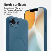 imoshion Coque Couleur avec MagSafe Apple iPhone 17e / 16e - Bleu foncé