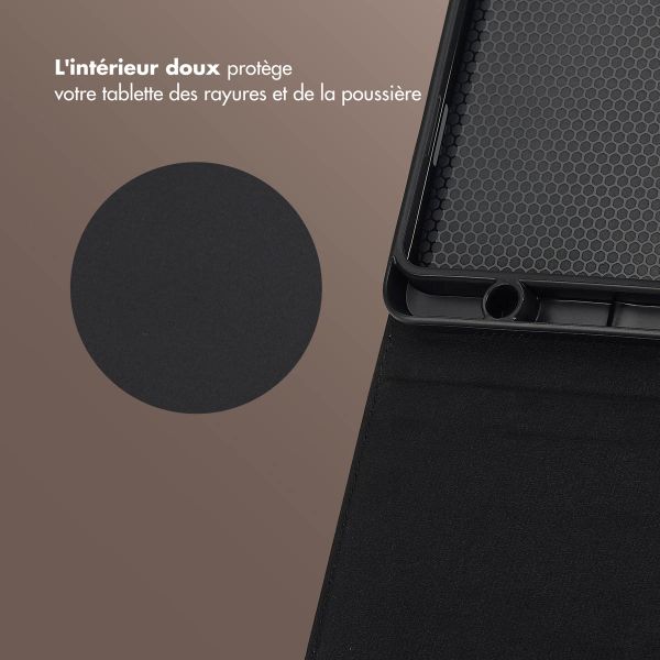 Selencia Coque tablette Riva Samsung Galaxy Tab A9 Plus - Mocha Brown