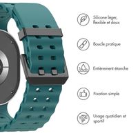 imoshion Bracelet Ocean en silicone Samsung Galaxy Watch 8 (40/44mm) / Classic (46mm) - Vert foncé