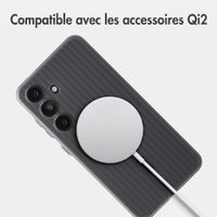Accezz Coque arrière Lite avec MagSafe | Fluted | Samsung Galaxy S24 - Gris