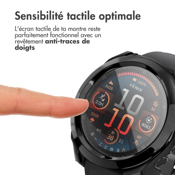 imoshion Coque rigide à couverture complète Garmin Fenix 8 - 47 mm - Noir