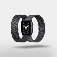 Pitaka Bracelet en fibre de carbone Apple Watch | 44/45/46/49 mm - Modern Carbon Black