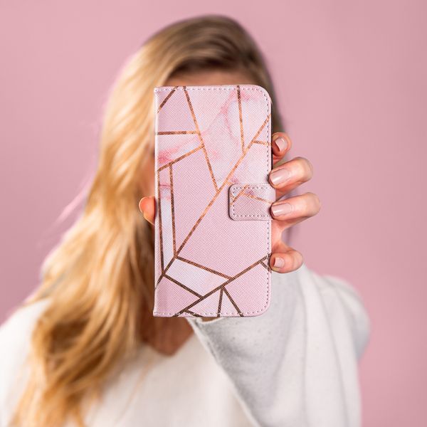 imoshion Design Softcase Bookcase Apple iPhone 13 Pro - Pink Graphic