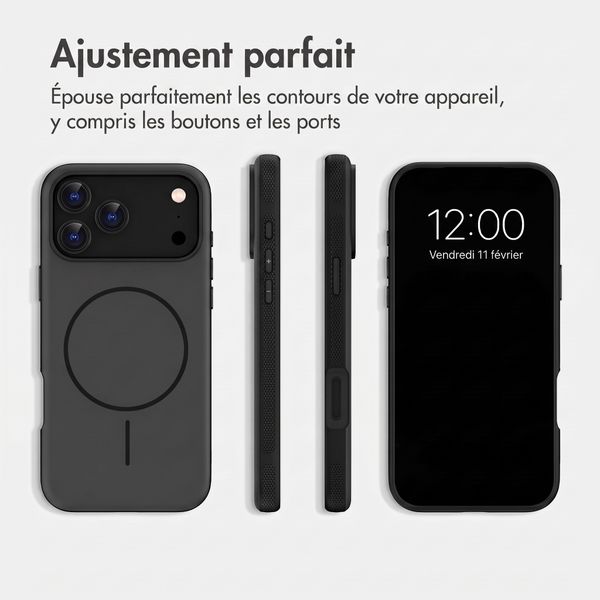 imoshion Coque arrière Color avec Thin MagSafe Ring Apple iPhone 18 Pro Max / 17 Pro Max - Noir