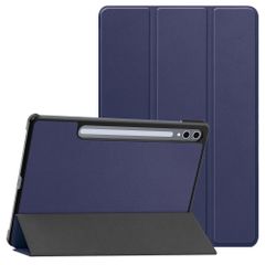 imoshion Coque tablette Trifold Samsung Galaxy Tab S9 11.0 pouces / S10 Lite / S10 FE / S9 FE 10.9 pouces - Bleu foncé