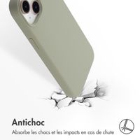Accezz Coque Liquid Silicone avec MagSafe Apple iPhone 13 Mini - Cooper Green