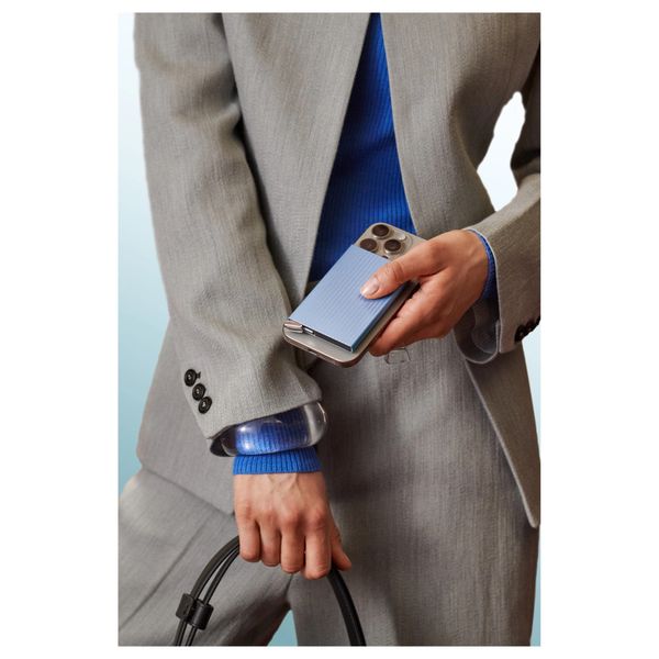 Secrid Cardprotector MagSafe Fluted - Porte-cartes - Ice Blue