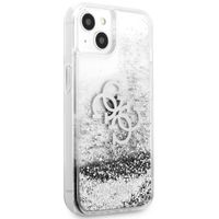 Guess Coque 4G Logo Liquid Glitter Apple iPhone 13 - Argent