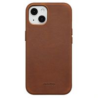 Accezz Coque MagSafe en cuir vintage Apple iPhone 13 - Tabacco Cognac