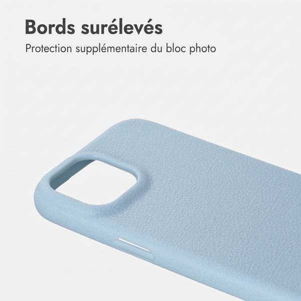 imoshion Coque arrière Texture iPhone 12 / 12 Pro - Bleu clair