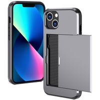 imoshion Coque arrière avec porte-cartes Apple iPhone 13 - Gris