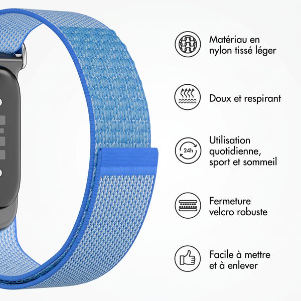 imoshion Bracelet en nylon Fitbit Air - Bleu