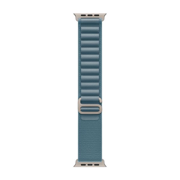 Apple Bracelet Alpine Loop Apple Watch | 44/45/46/49 mm - Taille S - Light Blue / Natural Titanium
