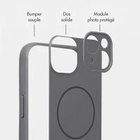 Accezz Coque Grip avec MagSafe Apple iPhone 14 - Gris