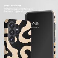 Selencia Coque arrière Vivid avec MagSafe Samsung Galaxy S26 Ultra - Art Wave Black