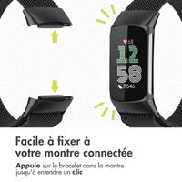 imoshion Bracelet magnétique milanais Fitbit Charge 5 - Taille S - Noir