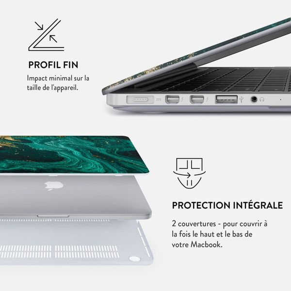 Burga Coque Rigide Apple MacBook Pro 13 pouces (2020 / 2022) - Emerald Pool