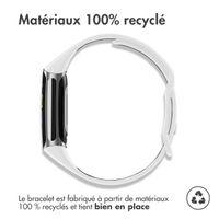 imoshion Bracelet Sport⁺ en silicone Fitbit Charge 5 / 6 - White / Black