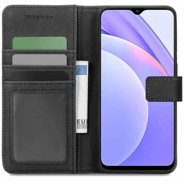 imoshion Étui de télephone portefeuille de luxe Xiaomi Redmi 9T - Noir