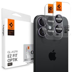 Spigen Optik Pro EZ Fit Lens Protector - Protection d'objectif de caméra (lot de 2) Apple iPhone 17 / 16 Plus - Violet