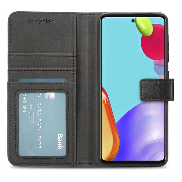 imoshion Étui de télephone portefeuille de luxe Samsung Galaxy A72 - Noir