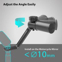 Bone Support de téléphone Bike Tie 4 pour scooter - Universel - Noir