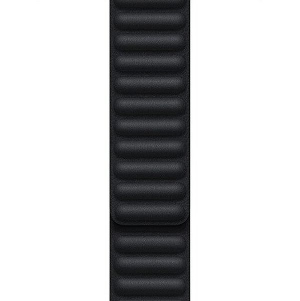 Apple Bracelet Leather Link Apple Watch | 44/45/46/49 mm - Taille M/L - Midnight