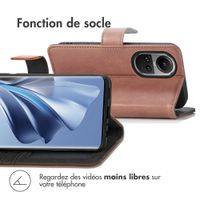 imoshion Étui de télephone portefeuille de luxe Oppo Reno 10 / 10 Pro - Marron