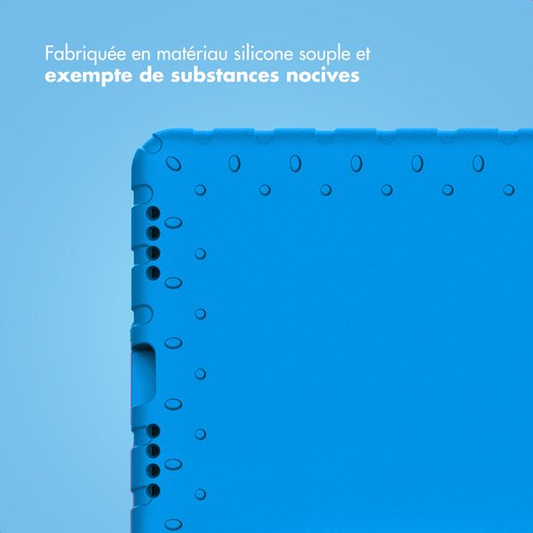 imoshion Coque kidsproof avec poignée Apple iPad 11 (2025) 11 pouces A16 / iPad 10 (2022) 10.9 pouces - Bleu