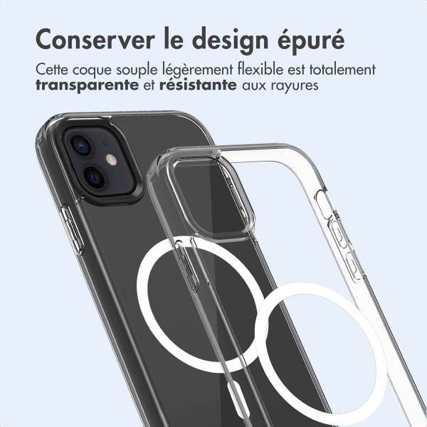 imoshion Coque arrière de protection avec MagSafe Apple iPhone 12 (Pro) - Transparent