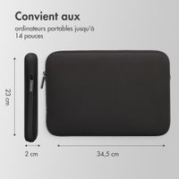 Accezz Pochette ordinateur 13-14 pouces - Noir