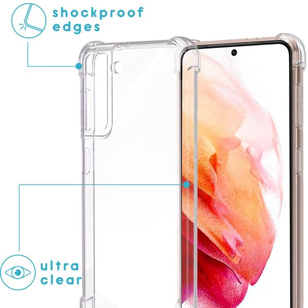imoshion Coque arrière transparente avec cordon Samsung Galaxy S21 - Noir