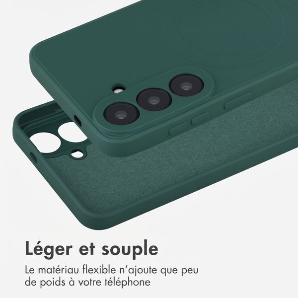 imoshion Coque Couleur avec MagSafe Samsung Galaxy S26 FE - Vert foncé