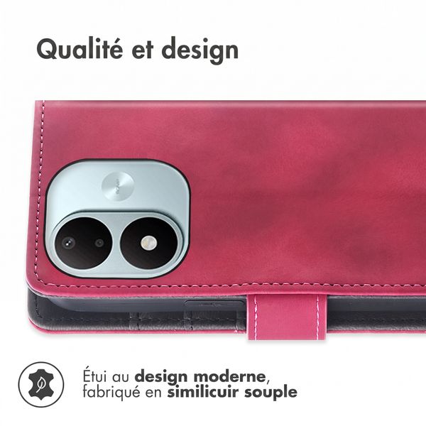 imoshion Etui de télephone portefeuille avec cordon Xiaomi Redmi Note 17 (5G) - Rouge