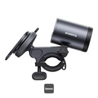 Baseus PrimeTrip support de téléphone 2-en-1 pour vélo avec lumière de vélo - Magnétique - Universel - Cosmic Black