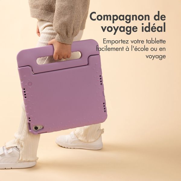 imoshion Coque kidsproof avec poignée Apple iPad 11 (2025) 11 pouces A16 / iPad 10 (2022) 10.9 pouces - Lila