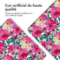 imoshion Coque tablette Design Trifold Apple iPad Air 13 pouces (2026) M4 / (2025) M3 / (2024) M2 - Floral Water Color