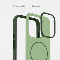imoshion Coque arrière Color avec Thin MagSafe Ring Apple iPhone 15 Pro - Vert foncé