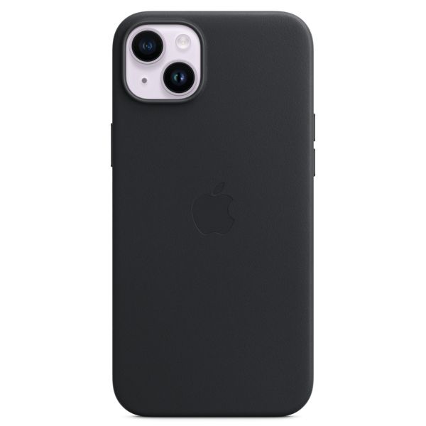 Apple Coque Leather MagSafe Apple iPhone 14 Plus - Midnight