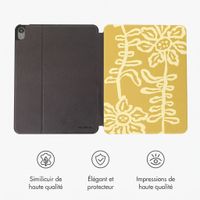 Selencia Coque tablette Vivid Apple iPad Air 11 pouces (2026) M4 / (2025) M3 / (2024) M2 / Air 5 (2022) / Air 4 (2020) - Chalky Bloom