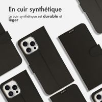 Accezz Étui de télephone Wallet Apple iPhone 16 Pro Max - Noir