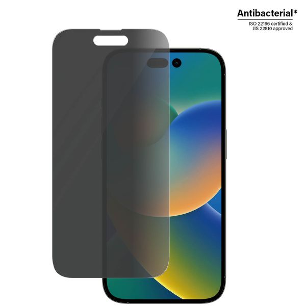 PanzerGlass Protection d'écran Privacy en verre trempé Case Friendly Anti-Bacterial Apple iPhone 14 Pro