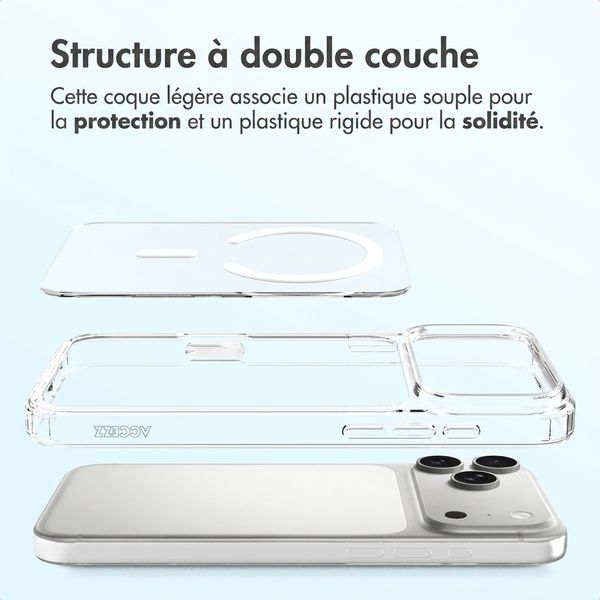 Accezz Coque arrière Xtreme Impact avec MagSafe Apple iPhone 18 Pro Max / 17 Pro Max - Transparent