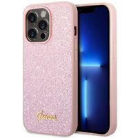 Guess Coque Glitter Flakes Apple iPhone 14 Pro Max - Rose